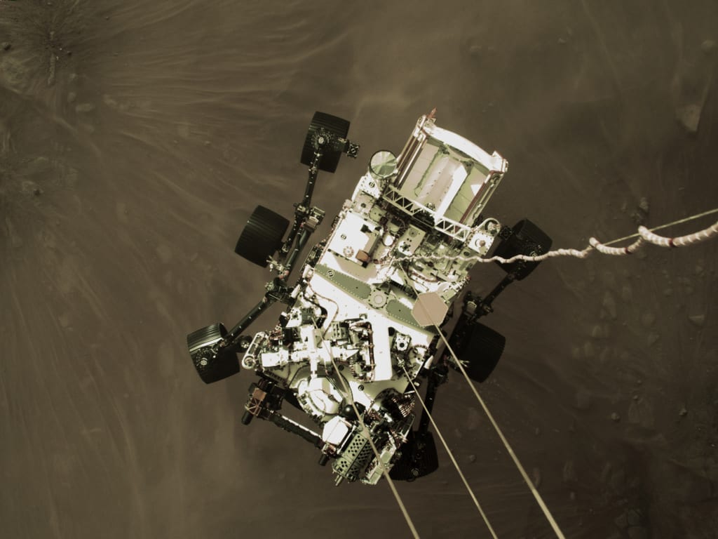 NASA, perseverance in discesa